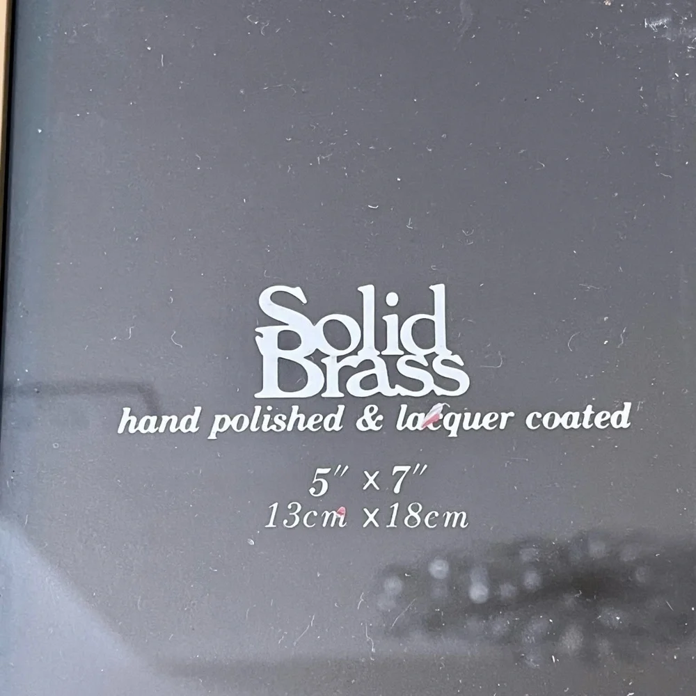 Solid Brass Picture Frame